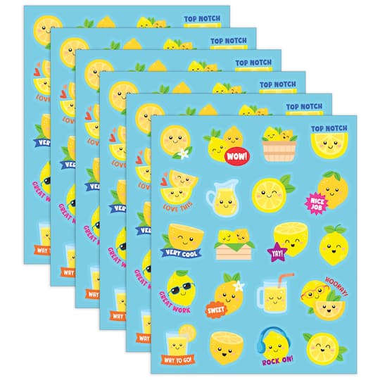 Teacher Created Resources® Lemon Smelly Stickers, 6 Packs of 120